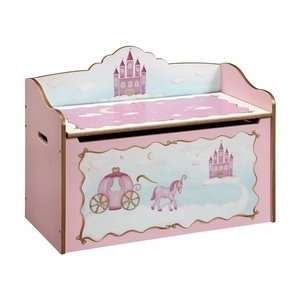   Guidecraft G86304 Princess Toybox, Pink/White Finish
