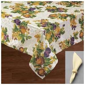  Orchard Tablecloth Set with Napkins & Rings 70 Round 