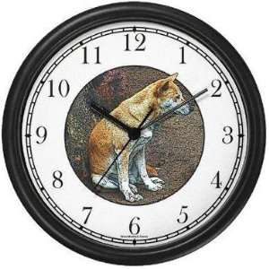  Dog Sitting (JP6) Dog Wall Clock by WatchBuddy Timepieces 