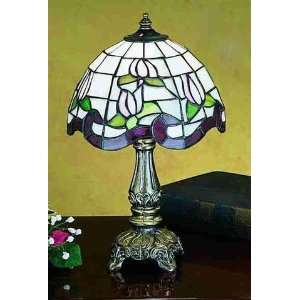  Meyda 31210 Roseborder Tiffany Mini Accent Lamp