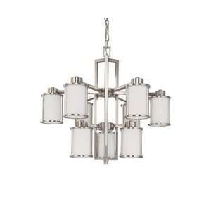 Nuvo Lighting 60/3809 Odeon Mid Sized Chandelier Chandelier   Brushed 