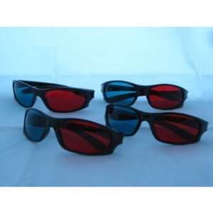  4 Pairs of 3d Glasses   Red/cyan Lenses ITEM#(T BR 
