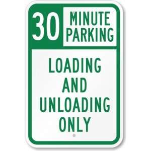  30 Minute Parking, Loading And Unloading Only Diamond 