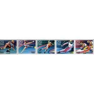  Winter Olympics Full Set of 5 x 29 cents US Postage Stamps 