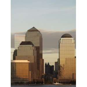World Financial Center Buildings Across the Hudson River at Dusk, New 
