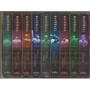  Baseball, A Film by Ken Burns   9 VHS TAPES, Set of 9 VHS 