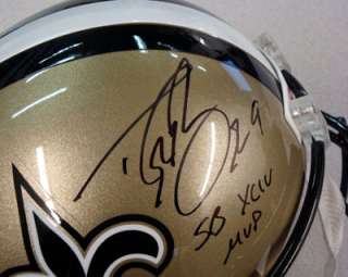 Drew Brees Autographed NO Saints Full Size Helmet SB XLIV MVP PSA/DNA