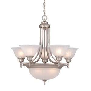 Vaxcel Lighting CH33308BN Brushed Nickel Brussels Tuscan Eight Light 