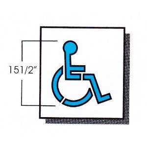  Handicap Parking Stencil, 15 1/2  x13 3/4 Automotive