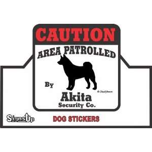  Akita Caution Sticker