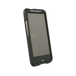  Black Rubberized Protective Shield for HTC Inspire Cell 