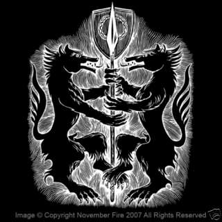 Geri and Freki Wolves Shirt Norse Mythology Wolf Odin  