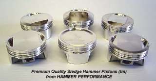 These fine pistons are available in your choice of dome configurations 