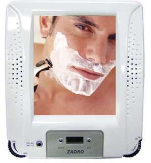 Zadro ZFogless Radio Clock No Fog Shower Mirror ZRA01 705004418904 