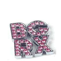 8MM Slide Charm Rhinestone Letters A Z 78 Pieces  