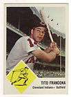 TITO FRANCONA 1963 Fleer Baseball # 12 Indians