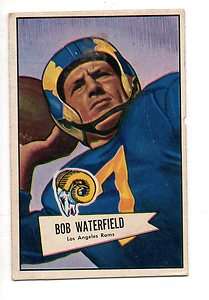 1952 Bowman Small #137 Bob Waterfield Los Angeles Rams  