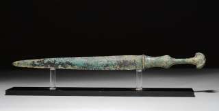 Fine Persian / Near Eastern Bronze Age dagger / short sword full hilt 