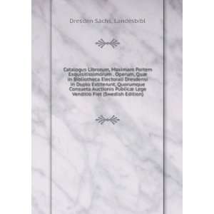   Venditio Fiet (Swedish Edition) Dresden SÃ¤chs. Landesbibl Books