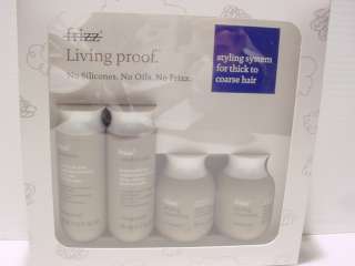 LIVING PROOF NO FRIZZ STYLING KIT TREATMENT FOR THICK TO COARSE HAIR 