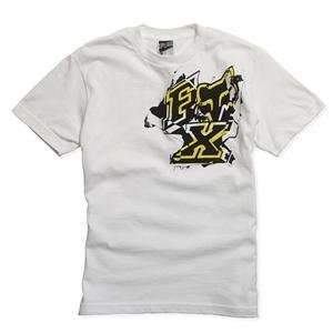  Fox Racing Youth Collateral T Shirt   Youth Medium/White 