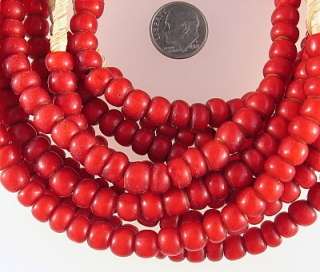 These are Unique strand white heart African GlassTrade beads,These 