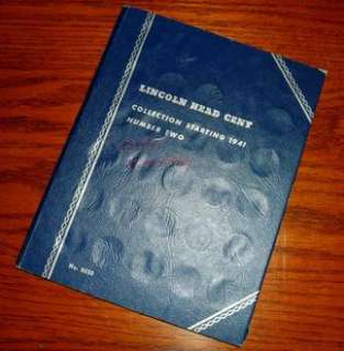 Lincoln penny collection book (you get one book) Whitman #9030 1941 58 