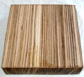   Zebrawood Bowl Blank Turning Wood Lumber Lathe 7x7x2 010911  