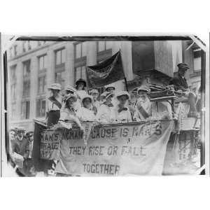  Suffragettes riding floatNew York Fair,Yonkers