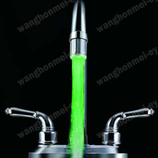 Glow LED Light Water Faucet Tap Automatic 7 Colors Change No Need 