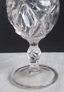 Beveled Diamond & Star Wine Glass EAPG, PG 025  