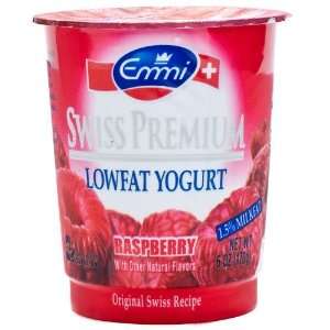 Swiss Raspberry Yogurt   12 yogurts, 6 oz each  Grocery 
