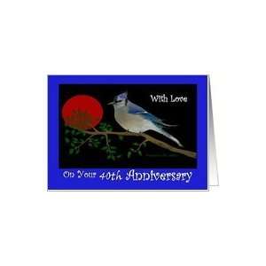 Anniversary / Year Specific 40th / Blue Bird Card