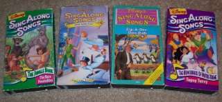   Songs 4 VHS You Can Fly , Zip A Dee Doo Dah, Tested, Work Great