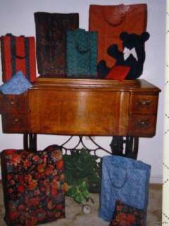 Totable Tote Sewing Pattern 3 Sizes Fold Away Bag 1988 Judy Curtis 