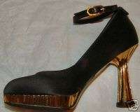 CHANEL 07A GOLD HEEL Shoes 35  