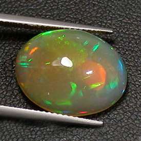 96Cts.Mesmerizing Huge Natural Multi Color Play Jelly Opal Gemstone 