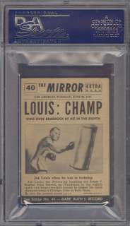 1954 Topps Scoop #40 Joe Louis New Champ PSA 4 *273068  