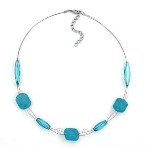  NECKLACE, TURQUOISE BEADS, 45CM, NEW DE NO Jewelry