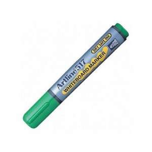  Shachihata Whiteboard Markers, 2.0mm, Bullet Point, Green 