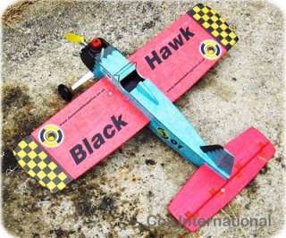   Airplane Control Line Kit Black Hawk Stunt Trainer for Cox .049  