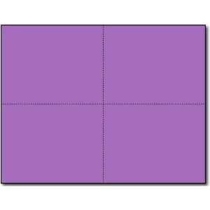    Purple 4up Postcards   250 Sheets / 1000 Postcards