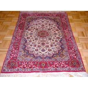    3x5 Hand Knotted Isfahan Persian Rug   34x55