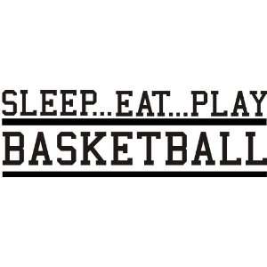 Sleep Eat Play Basketball Vinyl Art