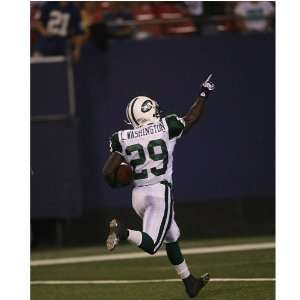 Leon Washington New York Jets   Kickoff Return for TD   Autographed 