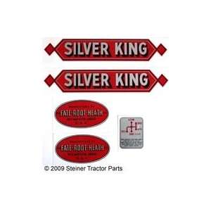  SILVER KING RED MYLAR DECAL SET Automotive