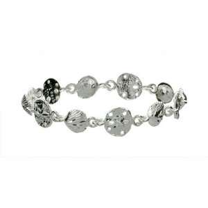  and Sand Dollar Sterling Silver Bracelet Eves Addiction Jewelry