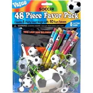  Soccer Favors Value Pack, 48pc Toys & Games