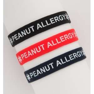  Kids Peanut Allergy Silicone Wristbands   Lot of 3 Health 