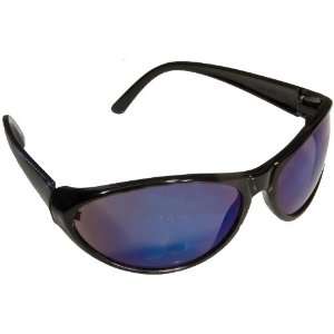 Morris Products 53005 Sporty Safety Glasses, Black Frame Color, Blue 